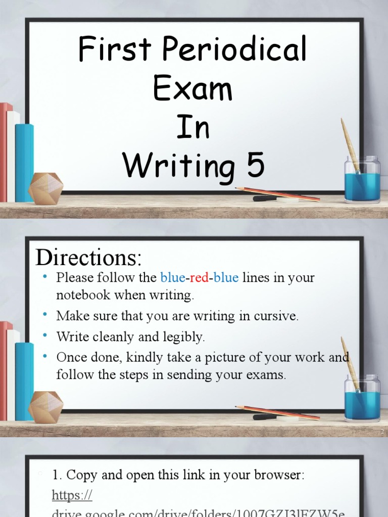 Writing 5 First Periodical Exam Guide | PDF