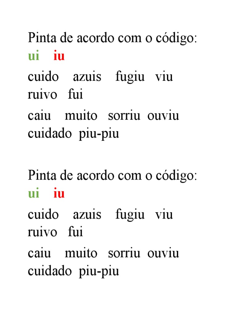 Pinta de Acordo Com o Código | PDF