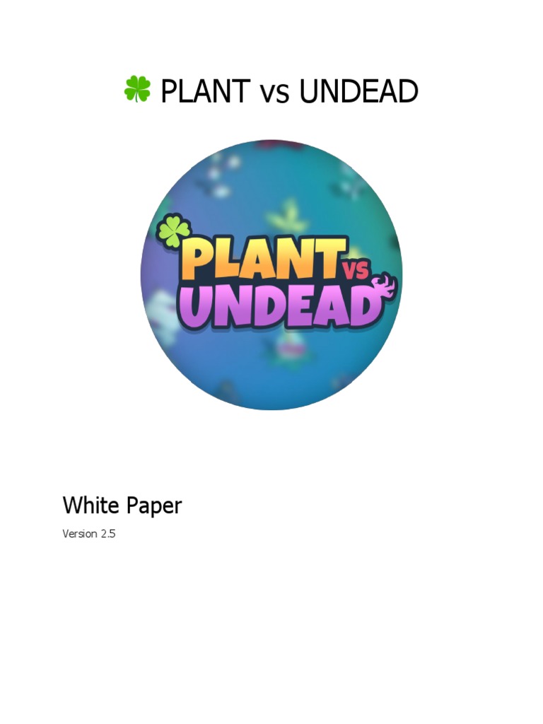 PVU White Paper 2.5 | PDF | Games & Activities | Technology & Engineering