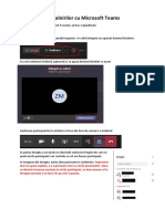Organizare Video Conferinta Cu Microsoft Teams