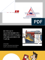 Rutinas y Mantenimiento Preventivo para Generadores de Vapor