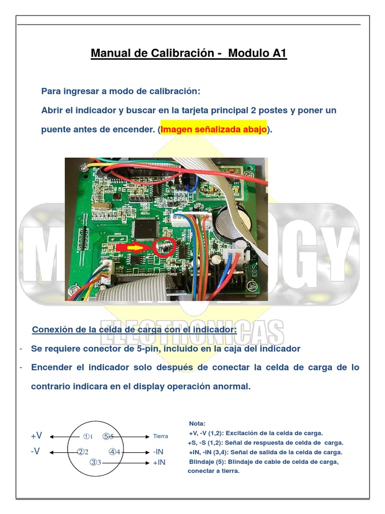 Calibración Báscula Puente Módulo A1 | PDF | Bienes manufacturados | Equipo