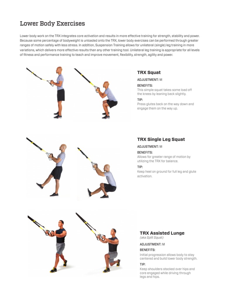 TRX Exercise Guide | PDF | Musculoskeletal System | Dance Science