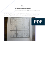 Solve Sudoku Without Really Thinking