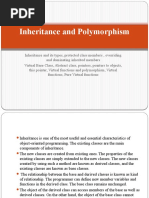 Inheritance and Polymorphism