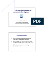 Public-Private Partnerships For Sustainable Development: Position in A Nutshell