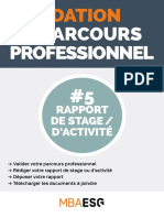 #5 Rapport de Stage - D'activité