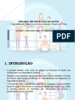 PROJETO DE PROMOÇÃO DE SAÚDE Slide