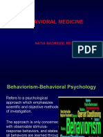 Behavioral Medicine: Natia Badridze, MD