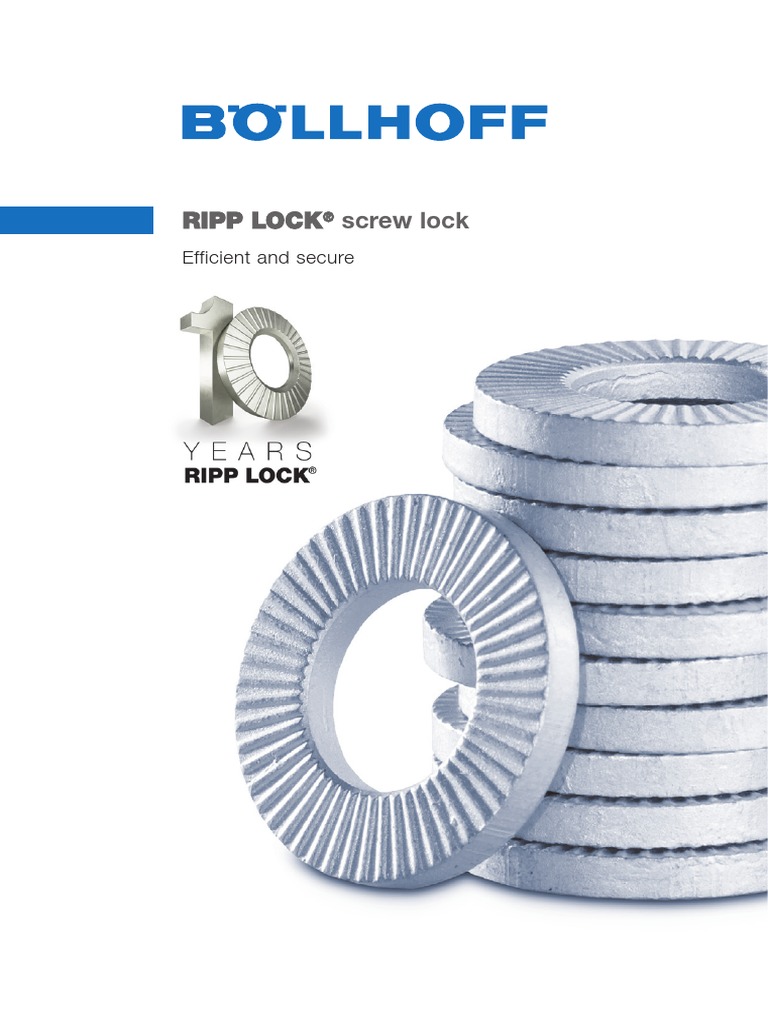 Ripp Lock Screw Lock en 8210 | PDF | Screw | Washer (Hardware)