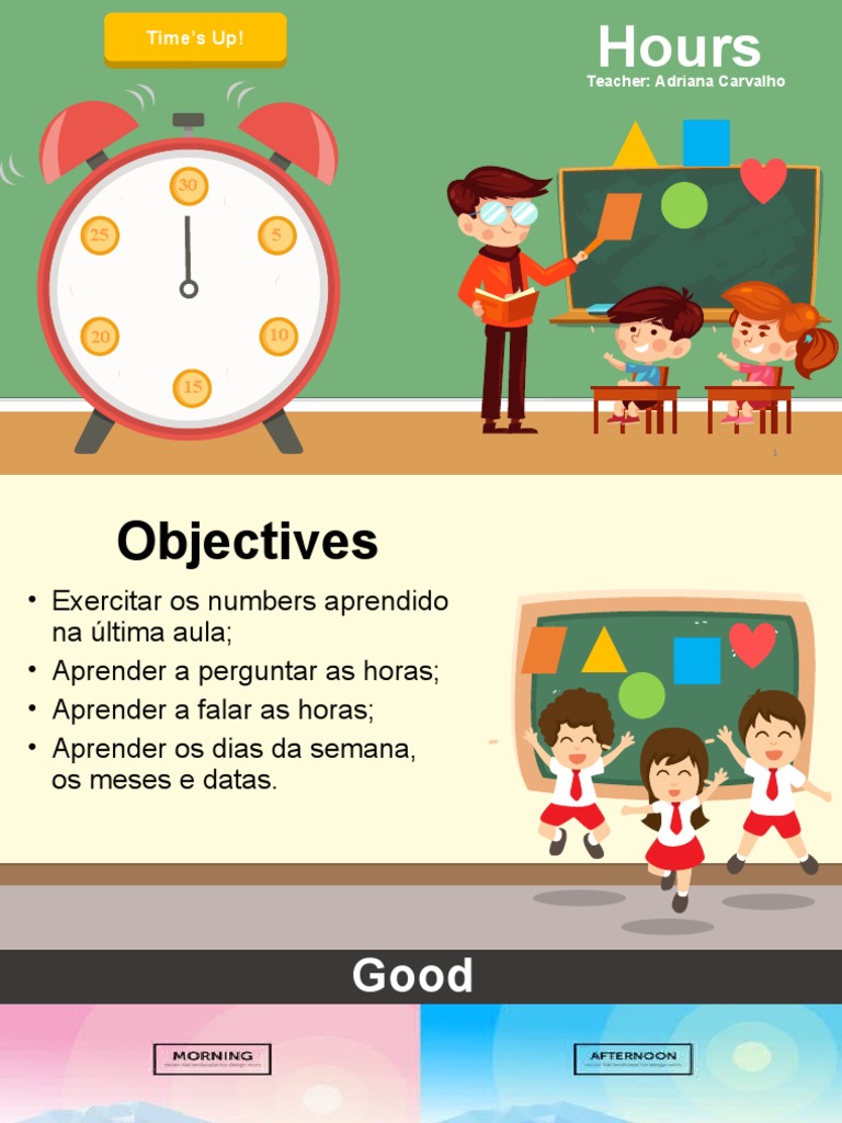 Understanding Time and Dates in Portuguese PDF