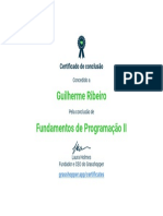 GrasshopperFundamentosdeProgramaçãoIICertificate