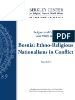 Bosnia Ethno-Religious Nationalisms in Conflict