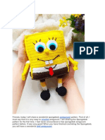 Spongebob Squarepants Amigurumi Crochet Pattern