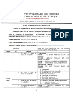 Fiche de Progression INTRODUCTION A L'URBANISME