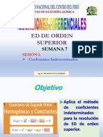 Semana 7 Sesión 1 Ed de Orden Superior Coef Indeterminados