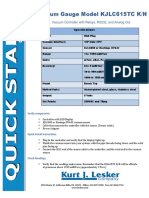 Vacuum Gauge Model KJLC615TC K/H: Vacuum Controller With Relays, RS232, and Analog Out