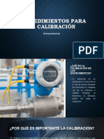 Procedimientos para La Calibración