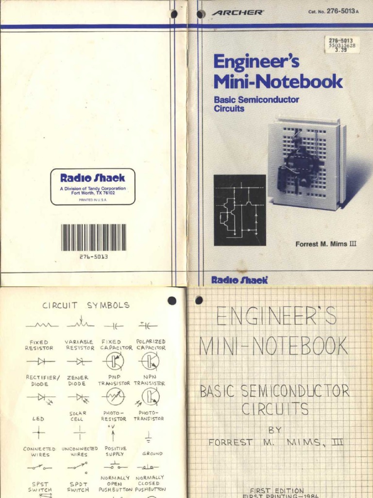 Engineer's Mini Notebook - Basic Semiconductor Circuits - Forrest Mims ...