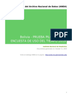 Prueba Piloto Bolivia 2019 Uso TP