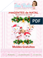 Apostila de Moldes Digitais Pingentes de Natal - Zilma Rocha