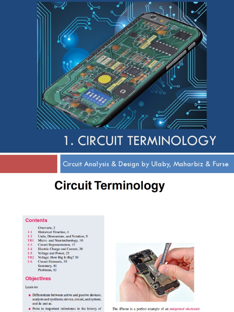 Circuit Terminology Circuit Analysis & Design by Ulaby, & Furse PDF Electrical