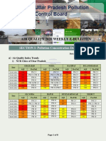 Uttar Pradesh Pollution Control Board: Air Quality 2020 Weekly E-Bulliten