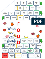 Food Preferences Board Game Boardgames CLT Communicative Language Teaching Res - 110234
