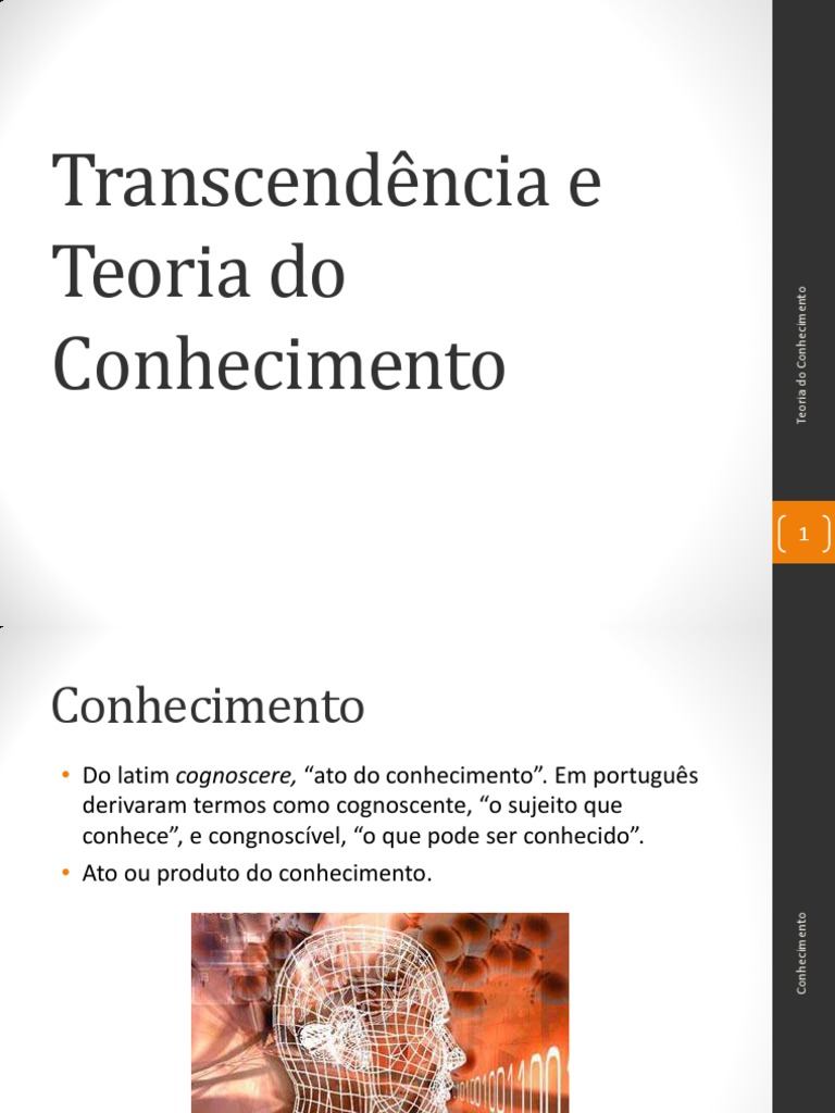 Teoria Do Conhecimento | Download grátis PDF | Immanuel Kant | Conhecimento