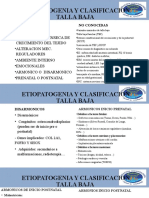 Etiopatogenia y Clasificacion Talla Baja