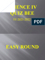 Science Iv Quiz Bee