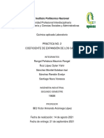 COEFICIENTE DE EXPANSION DE LOS GASES Practica N°2