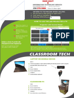 Classroom Tech: How To Use The Lab Projector & TV