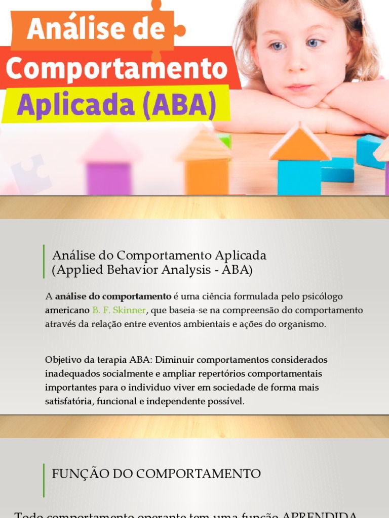 Função do Comportamento na ABA | PDF | Comportamento | Psicologia