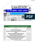 The Hindu News Analysis 13-Feburary 2020