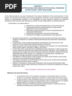 LESSON 3 - Structural Functionalism