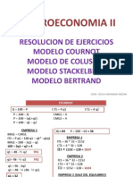 Resolucion de Ejercicios Modelos de Oligopolio (Duopolio)