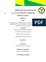 Consulta de Requerimientos Nutricionales en Equinos de Gran Ejercitación