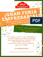 Poster Feria Empresarial