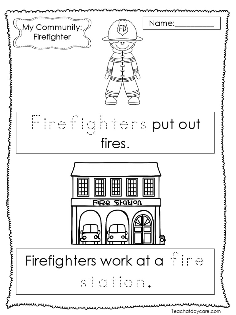 Community Helpers | Interactive Worksheet | Education.com, image size:768x1024