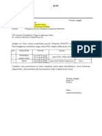 Format Surat Pengantar Berkas Perbaikan Pelaporan Pddikti 2