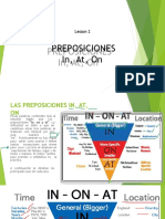 Clase 2 - Preposiciones at in On