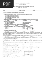 Summative Assessment in General Physics Ii