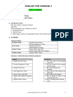 English for Nursing Tenses