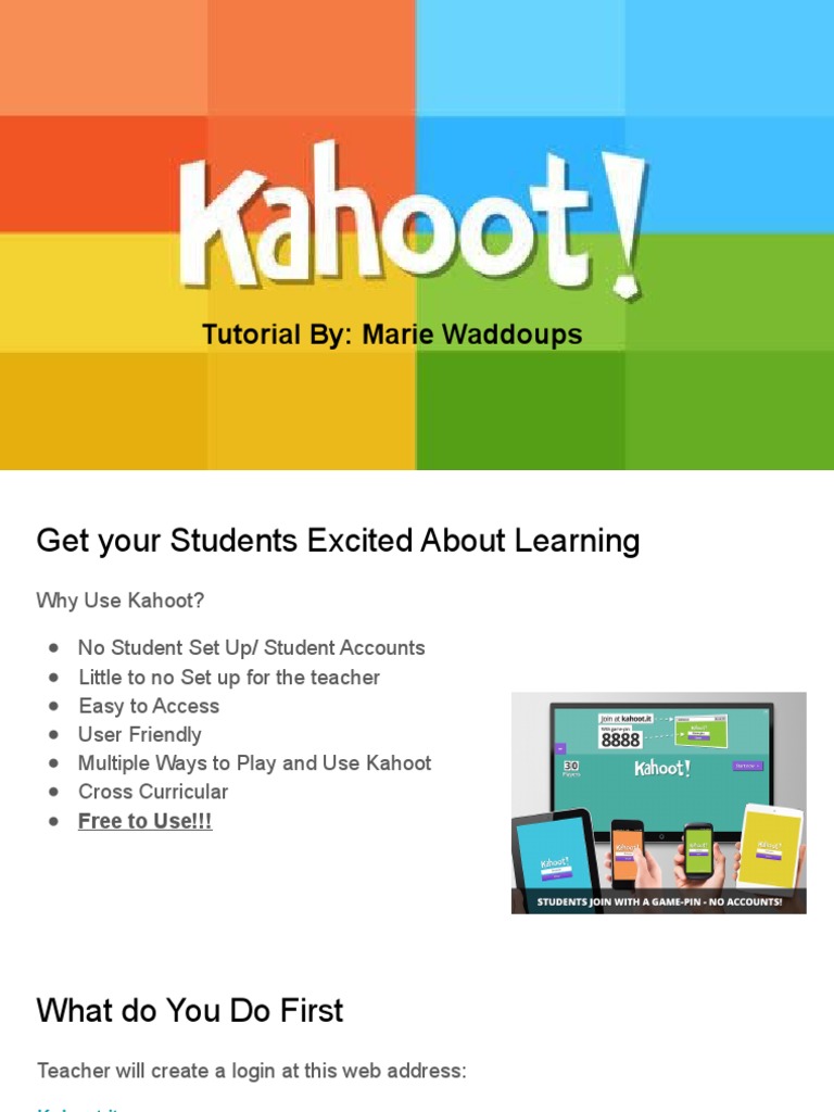 Kahoot Create! How to Use Kahoot as a Teacher - a Beginner's Guide