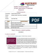 Plantilla: Evidencia Integral Ideando El Éxito: Innovación y Creatividad Semestral