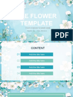 Flower Template Report Analysis