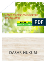 Aspek Hukum Pengobatan Tradisional