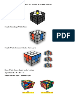 Steps to Solve a Rubik