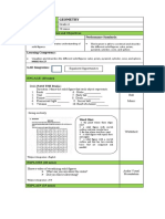 Geometry: Topic Grade Level Time Allotment Learning Competencies and Objectives